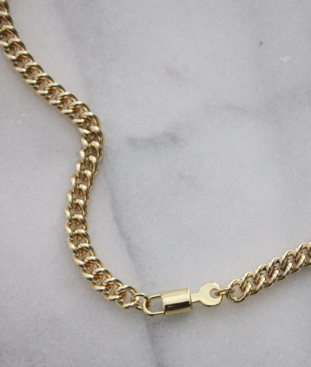 Chunky Lock Necklace