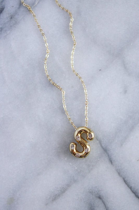 Bubble Letter Necklace