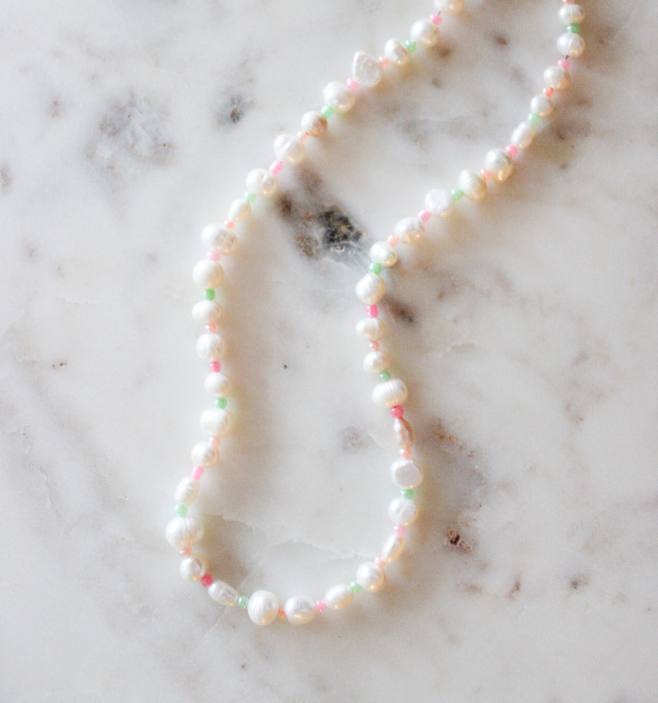 Candy Pearl Beaded Necklace