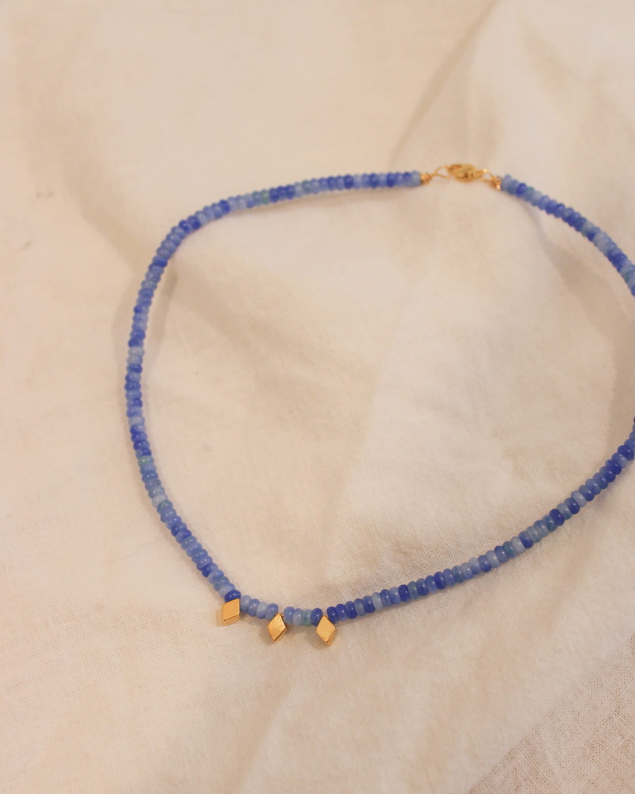 Blue Skies Beaded Necklace