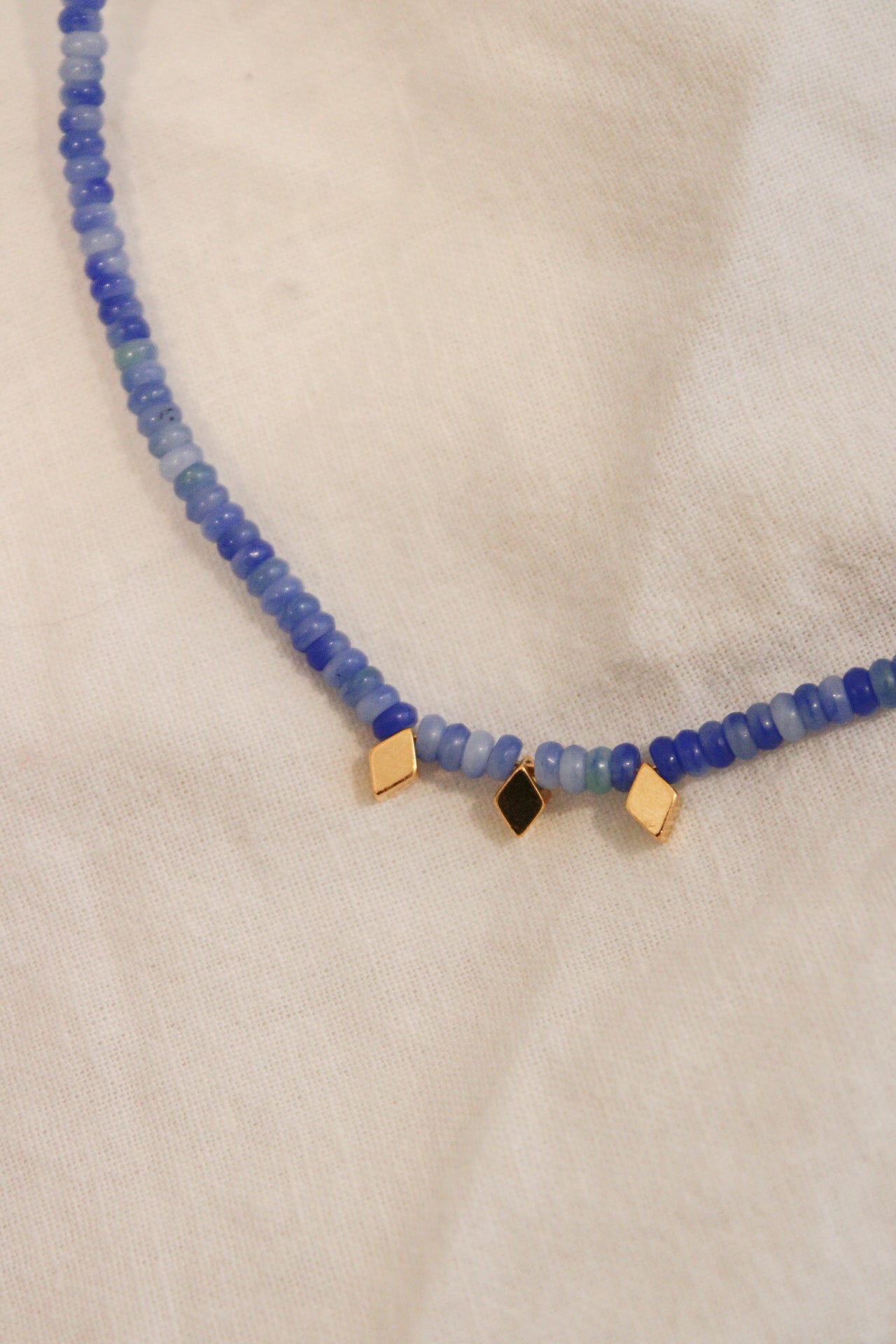 Blue Skies Beaded Necklace